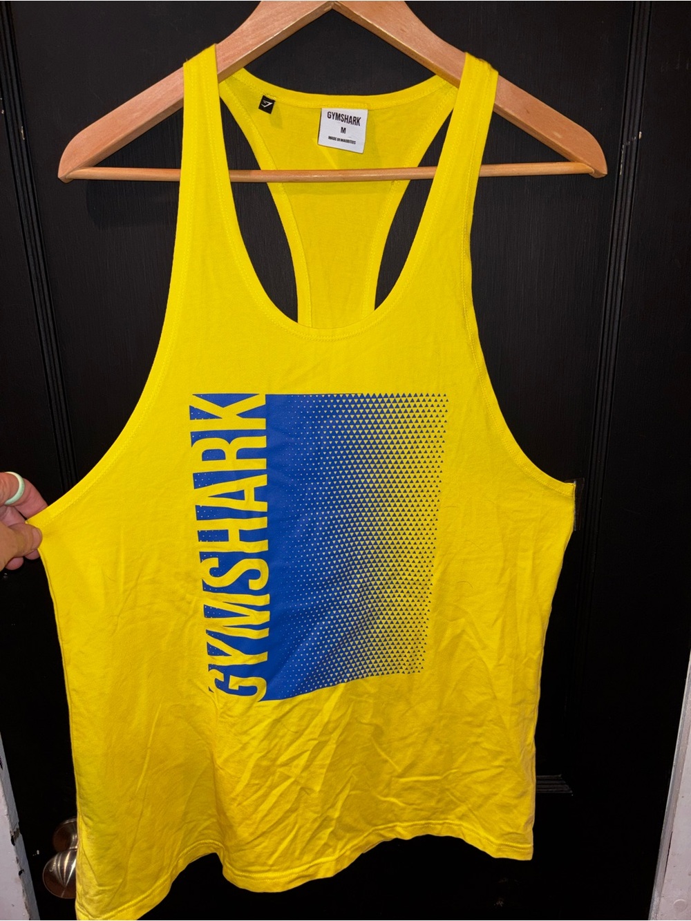 Gymshark Yellow Racerback Tank Top GYMSHARK Graphic Women’s Size M